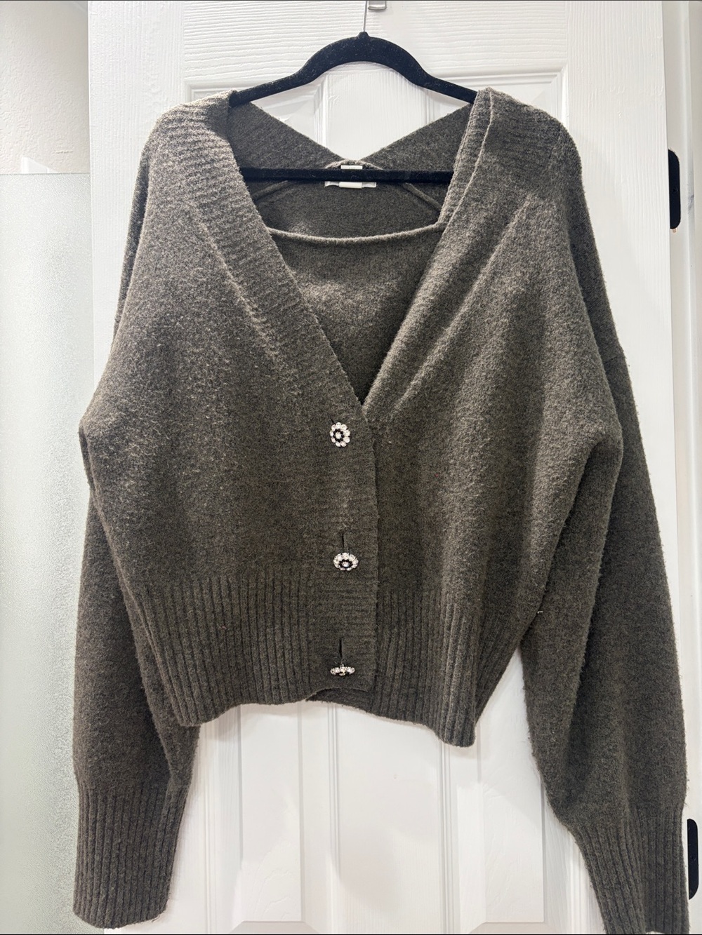 H&M Dark Grey Sweater, Tank, Skirt set